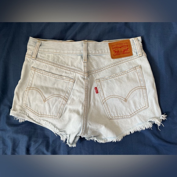 Levi’s Ripped Jean Shorts - Picture 2 of 3